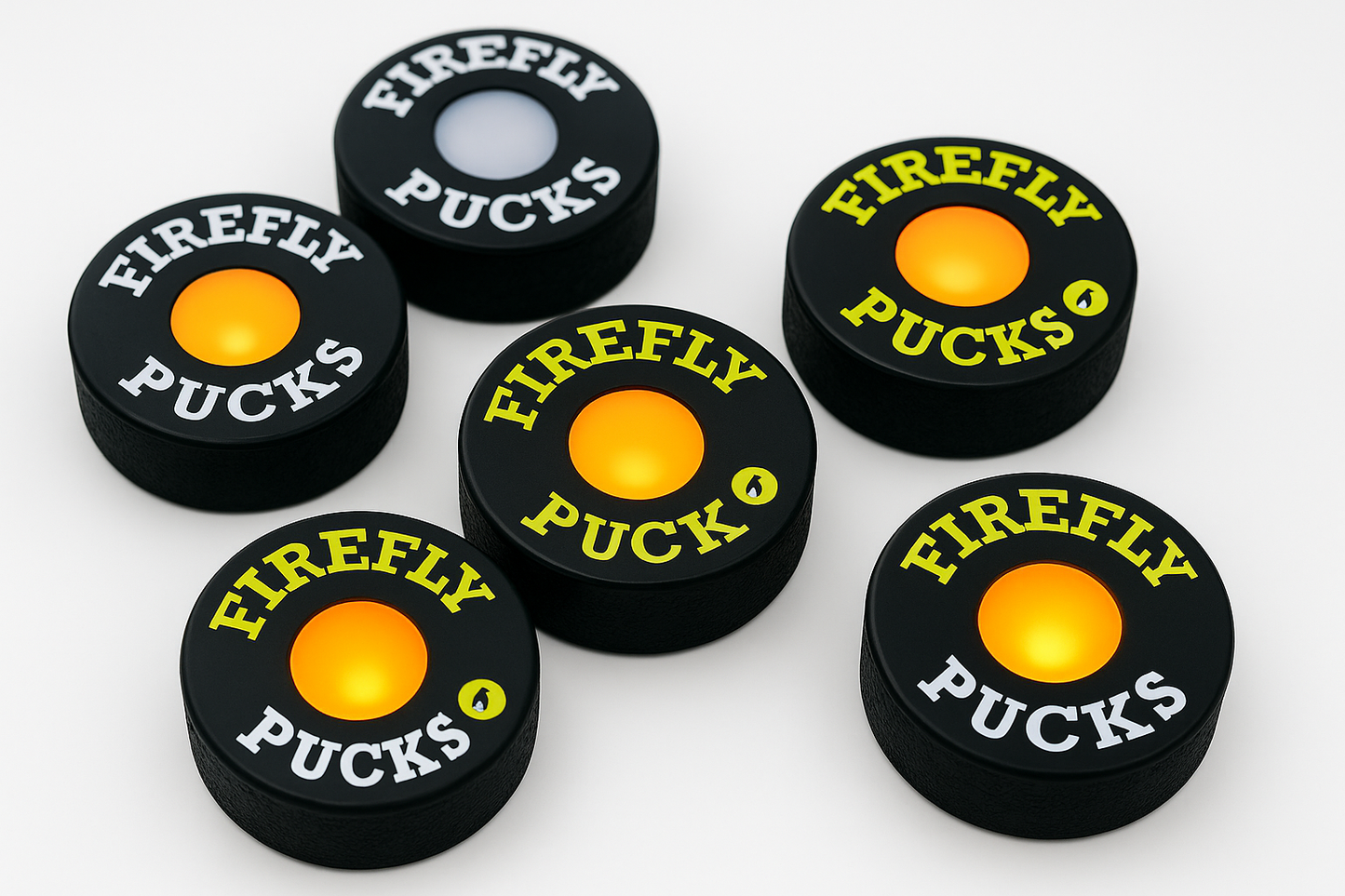 (1 pack) Firefly Light‑Up Hockey Puck