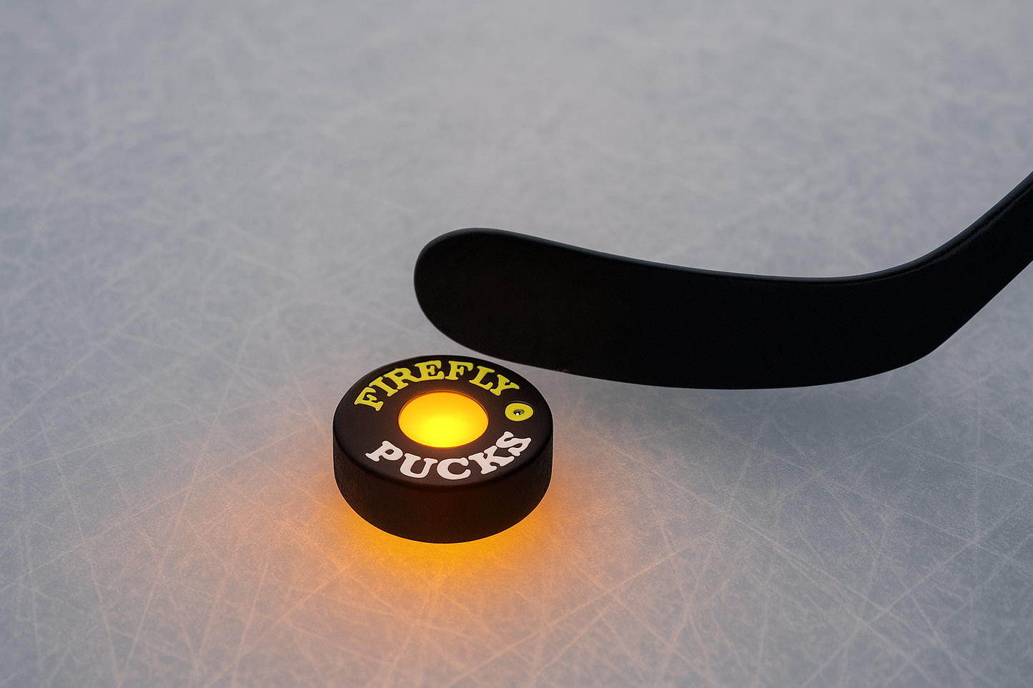 (1 pack) Firefly Light‑Up Hockey Puck